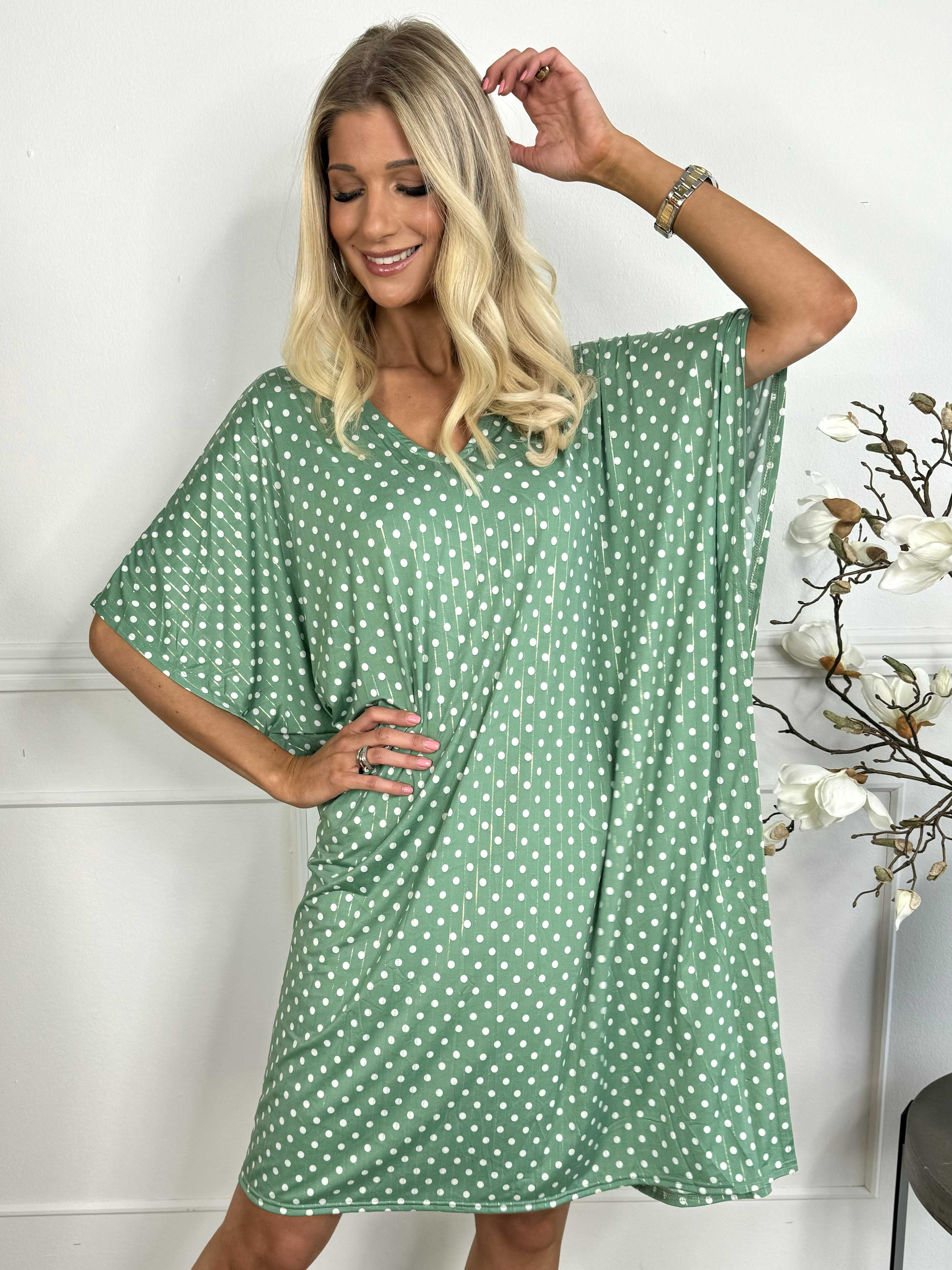 Azmina Dot - Tunikaklänning i lös passform med resår